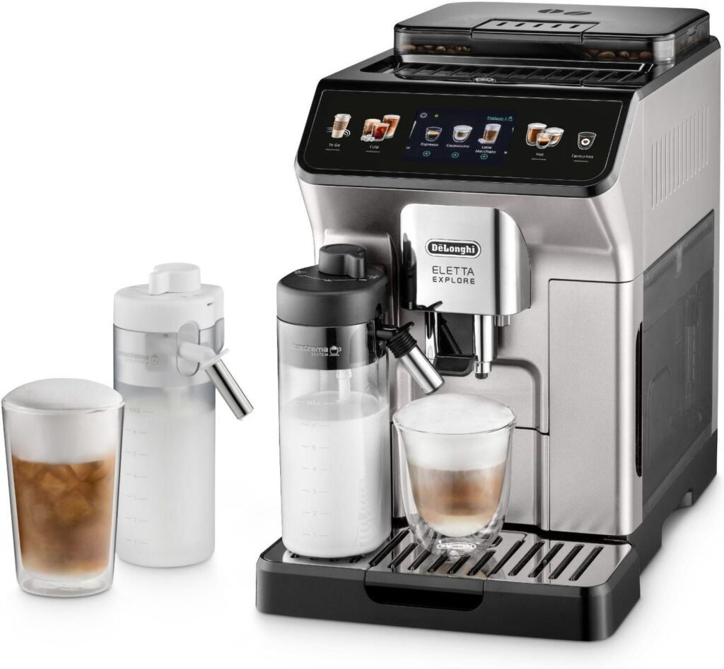 Ekspres automatyczny De’Longhi Eletta Explore ECAM450.55.S – LatteCrema Hot i Cool — szczegóły
