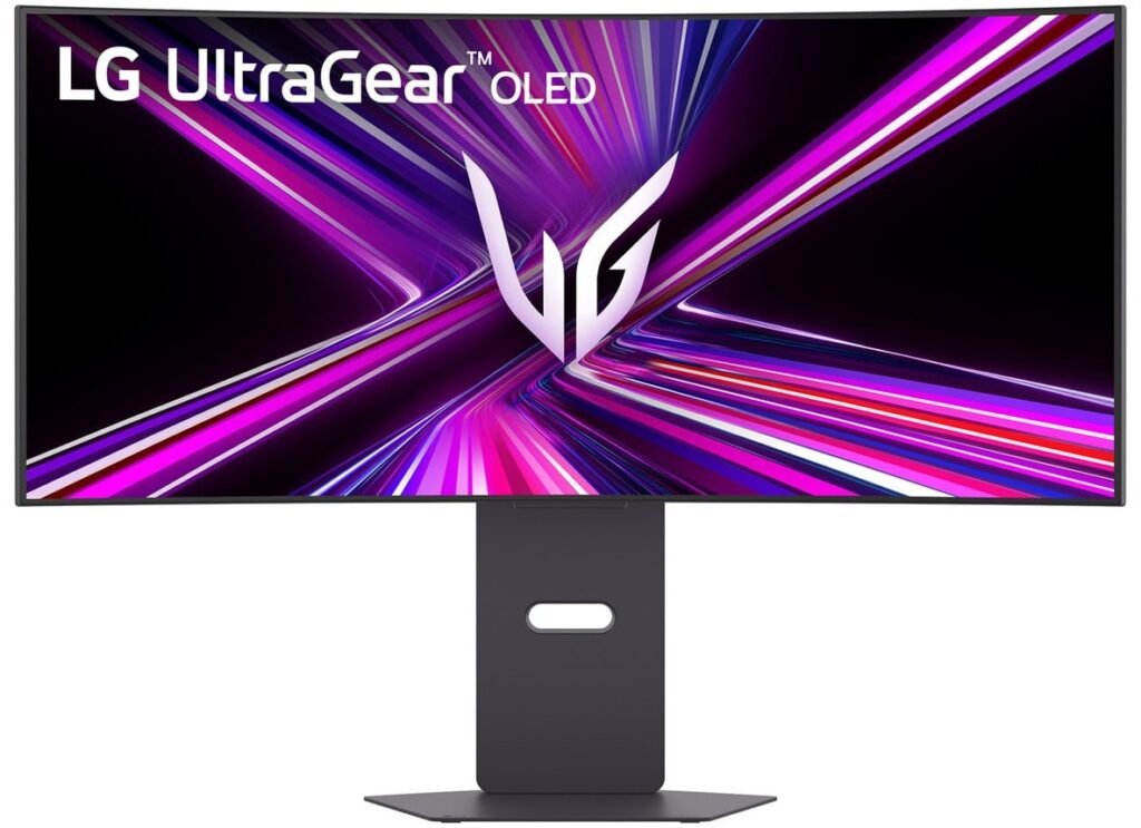 LG 34-calowy zakrzywiony monitor do gier LG UltraGear™ OLED 240 Hz WQHD | 0,03 ms (GtG), DisplayHDR True Black 400, USB-C (PD 65 W) i HDMI 2.1 – 34GX900A-B — zdjęcie 1
