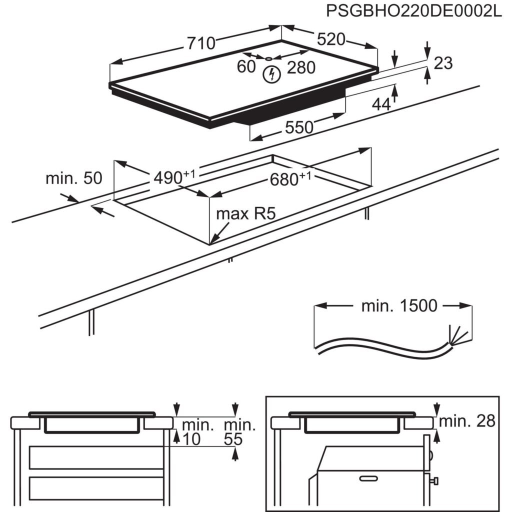 Electrolux EIV7348S – Płyta indukcyjna Bridge 600 70 cm — zdjęcie 3