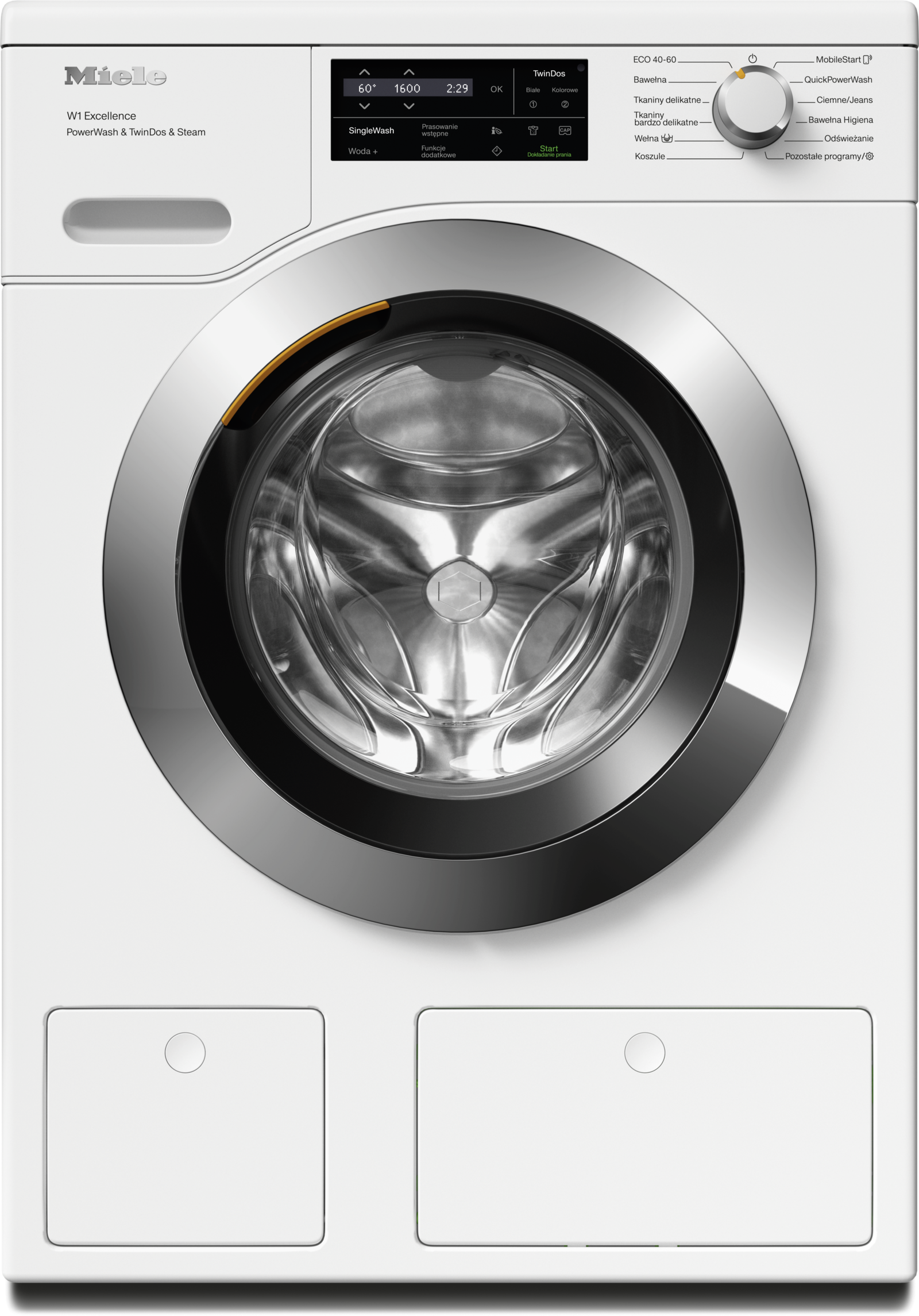Miele WEI885 WCS PWash&TDos&Steam – pralka 9 kg