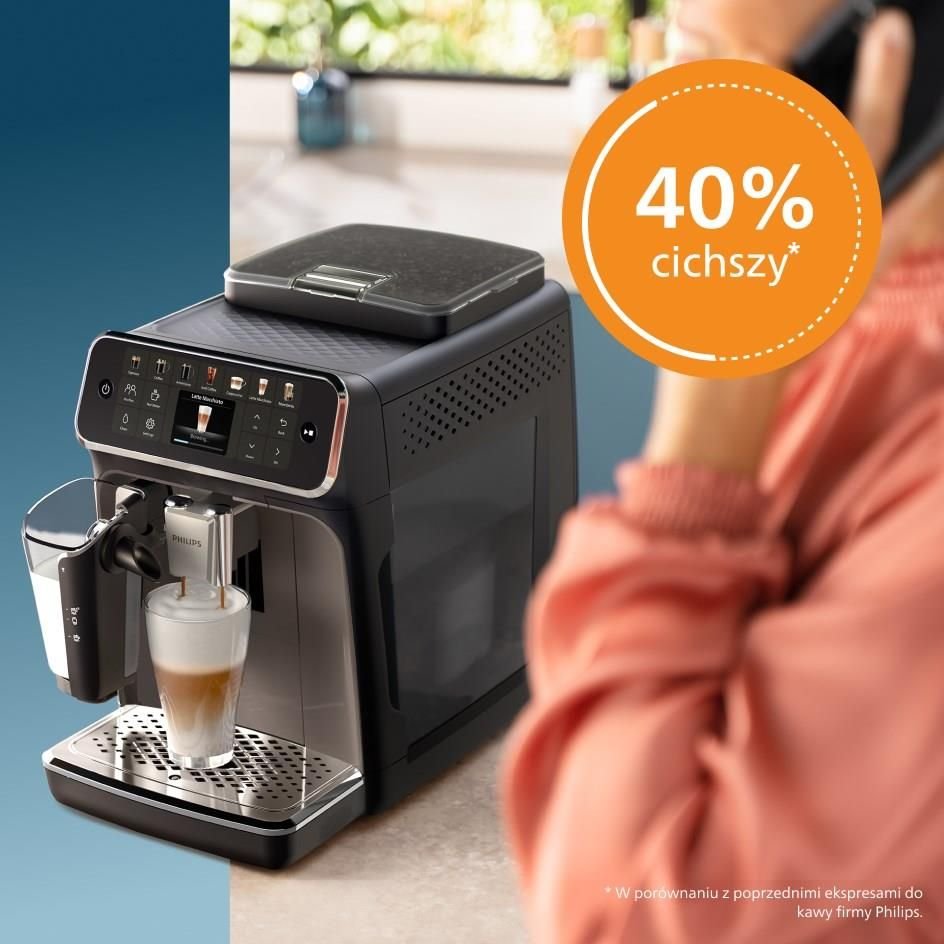 Ekspres automatyczny Philips 4400 LatteGo EP4449/70 – z młynkiem - obrazek 3