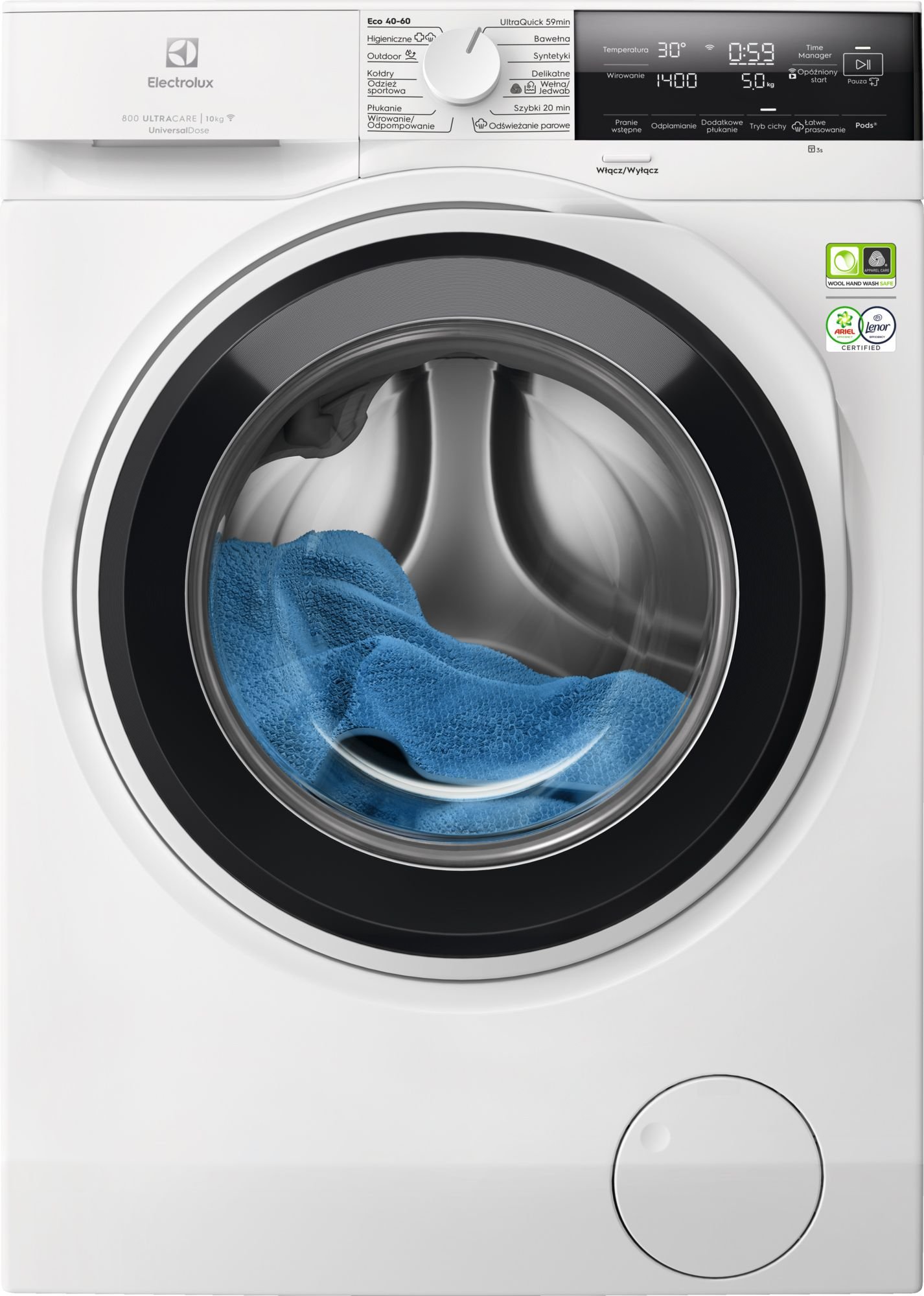 Electrolux EW8F3614QP – Pralka UltraCare 800 AbsoluteCare UniversalDose 10 kg – zdjęcie 1