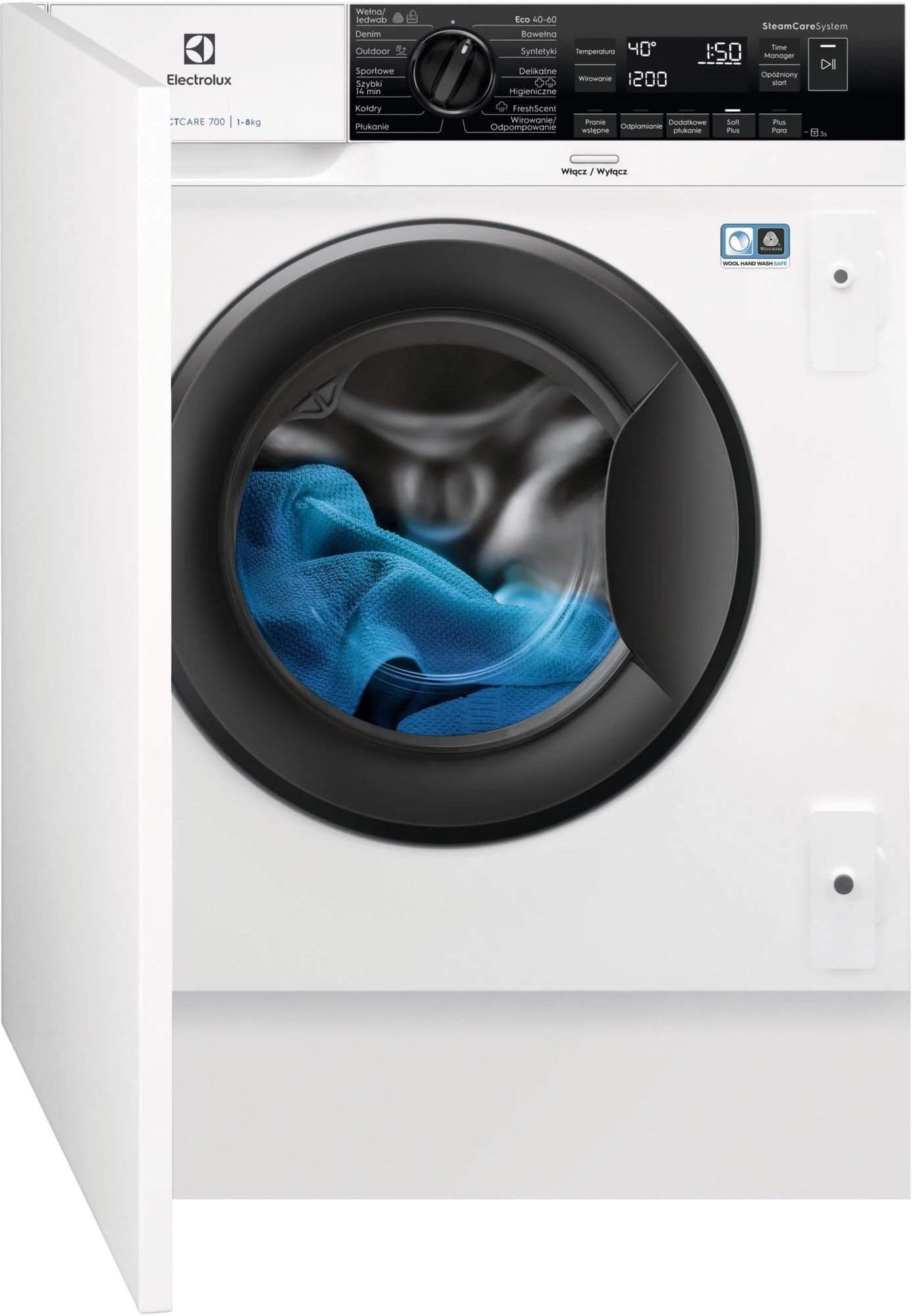 Electrolux EW7N7F348SIP – Pralka SteamCare 700 8 kg – zdjęcie 1
