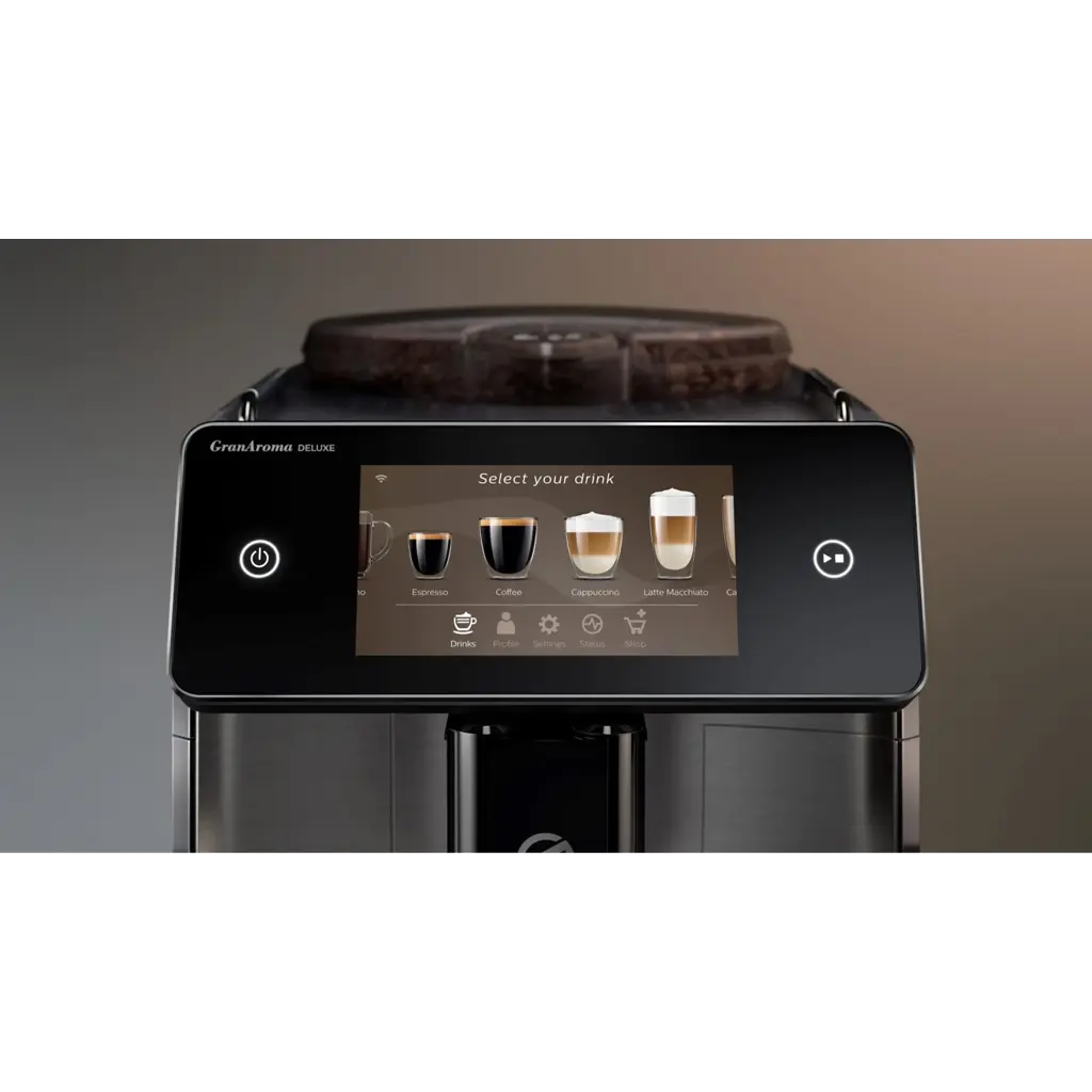 Saeco GranAroma Deluxe W pełni automatyczny ekspres do kawy – SM6680/00 – ujęcie 3