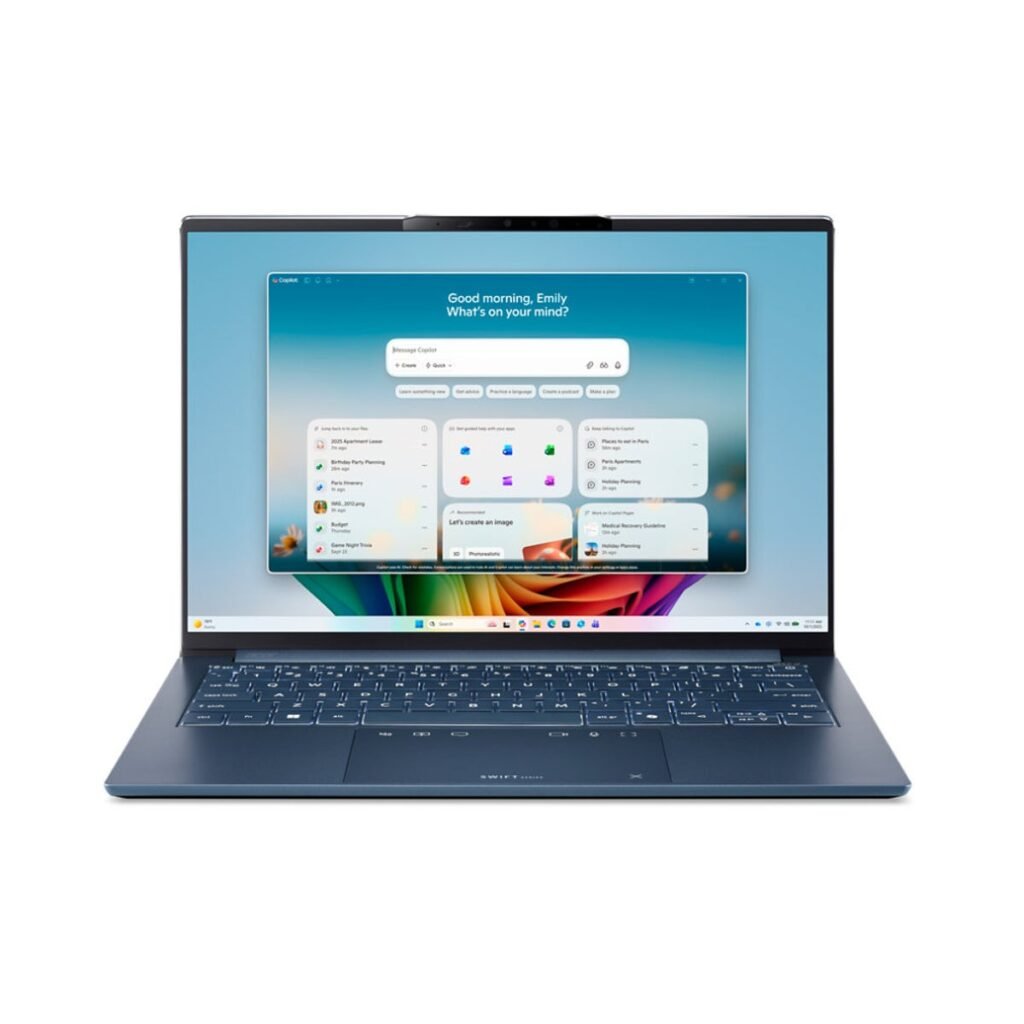 Acer Swift Go 14 AI OLED Ultrasmukły laptop | SFG14-I71 | Błękitny – NX.JZSEH.002 — zdjęcie 1