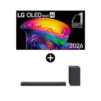 LG Zestaw telewizor i soundbar I 55-calowy LG OLED evo AI C6 4K Smart TV 2026 + LG Soundbar SC9S – OLED55C64LA.SC9S001 — szczegóły
