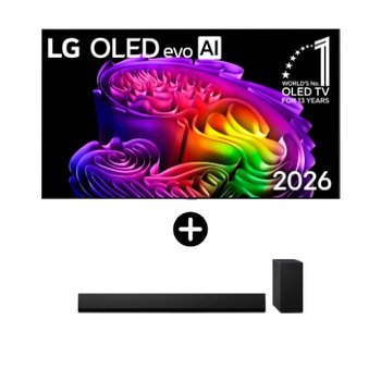 LG Zestaw telewizor i soundbar I 65-calowy LG OLED evo AI G6 4K Smart TV 2026 + LG Soundbar do telewizora z 3.1-kanałową technologią Dolby Atmos SG10TY – OLED65G64LW.SG10001 — szczegóły
