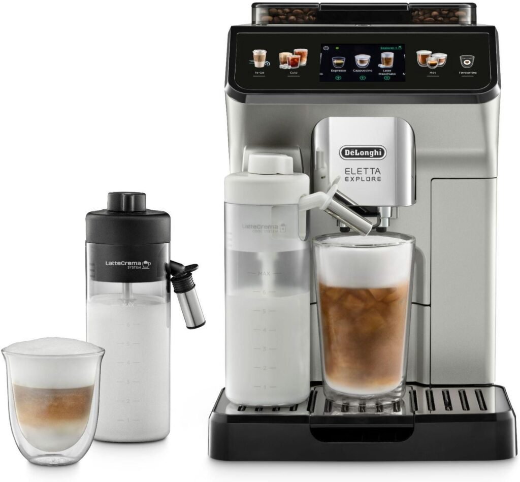 Ekspres automatyczny De’Longhi Eletta Explore ECAM450.55.S – LatteCrema Hot i Cool — zdjęcie 1