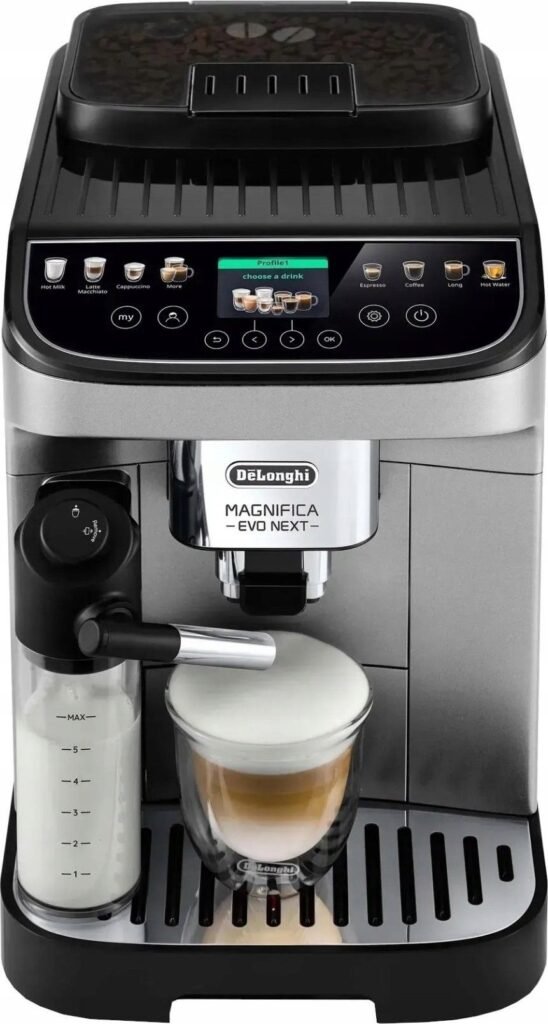 Ekspres automatyczny De’Longhi Magnifica Evo Next ECAM310.80.SB – LatteCrema Hot — zdjęcie 1