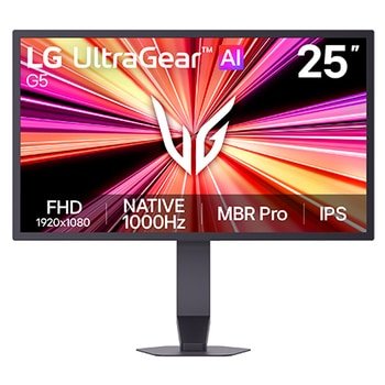 LG 25-calowy monitor UltraGear™ FHD IPS 1000 Hz z USB-C i regulacją nachylenia, wysokości oraz obrotu – 25G590B-B — szczegóły