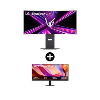 LG Zestaw LG Play & Work 1 | Monitor UltraGear 34GX900A-B + Monitor UltraWide 29u511A-B | 2 monitory w zestawie – 34GX900A-B.29U5001 — szczegóły