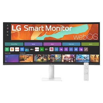 LG 34-calowy monitor LG Smart z zakrzywionym wyświetlaczem WQHD z systemem webOS – 34U601SA-W — szczegóły