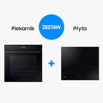 Samsung Zestaw do zabudowy piekarnik parowy NV7B4240VAK + Płyta indukcyjna SlimFit NZ64B5046KK – F-NV7B40NZ6B46 — szczegóły