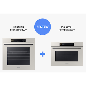 Samsung Zestaw do zabudowy piekarnik parowy NV7B6665IAA + piekarnik kompaktowy z mikrofalami NQ5B6753CAA – F-NV7B65NQ5B — szczegóły