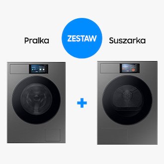 Samsung Zestaw Pralka Bespoke AI 9kg WF90F09C4SU4 + Suszarka Bespoke AI 9kg DV90F09F4SU4 – F-WF9F09DV9F9S — szczegóły