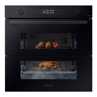 Samsung NV7B4545VAK piekarnik parowy Natural Steam z technologią Dual Cook Flex, WiFi – NV7B4545VAK/U2 — szczegóły