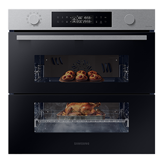 Samsung NV7B4545VAS piekarnik parowy Natural Steam z technologią Dual Cook Flex, WiFi – NV7B4545VAS/U2 — szczegóły