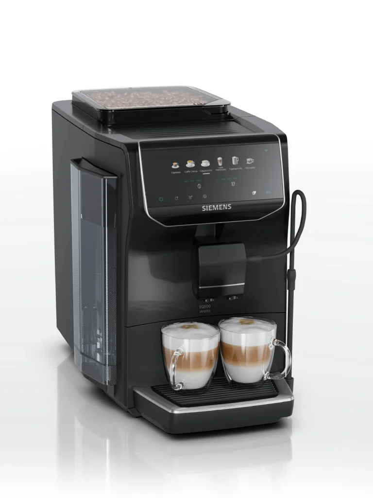 Ekspres automatyczny Siemens EQ500 iAroma Piano Black TP551E19 – z młynkiem — zdjęcie 1