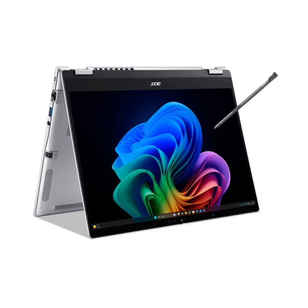 Acer TravelMate P4 Spin 14 AI Konwertowalny laptop | TMP414RN-56-TCO | Srebrny – NX.BVREH.001 — zdjęcie 1