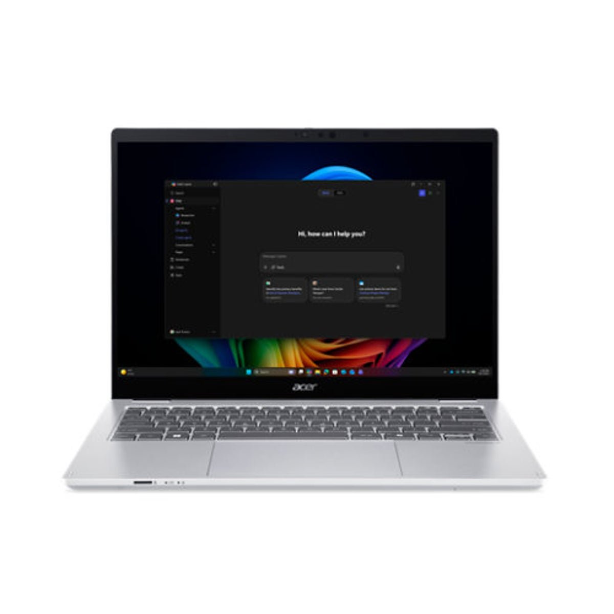 Acer TravelMate P4 Spin 14 AI Konwertowalny laptop | TMP414RN-56-TCO | Srebrny – NX.BVREH.002 – ujęcie 2