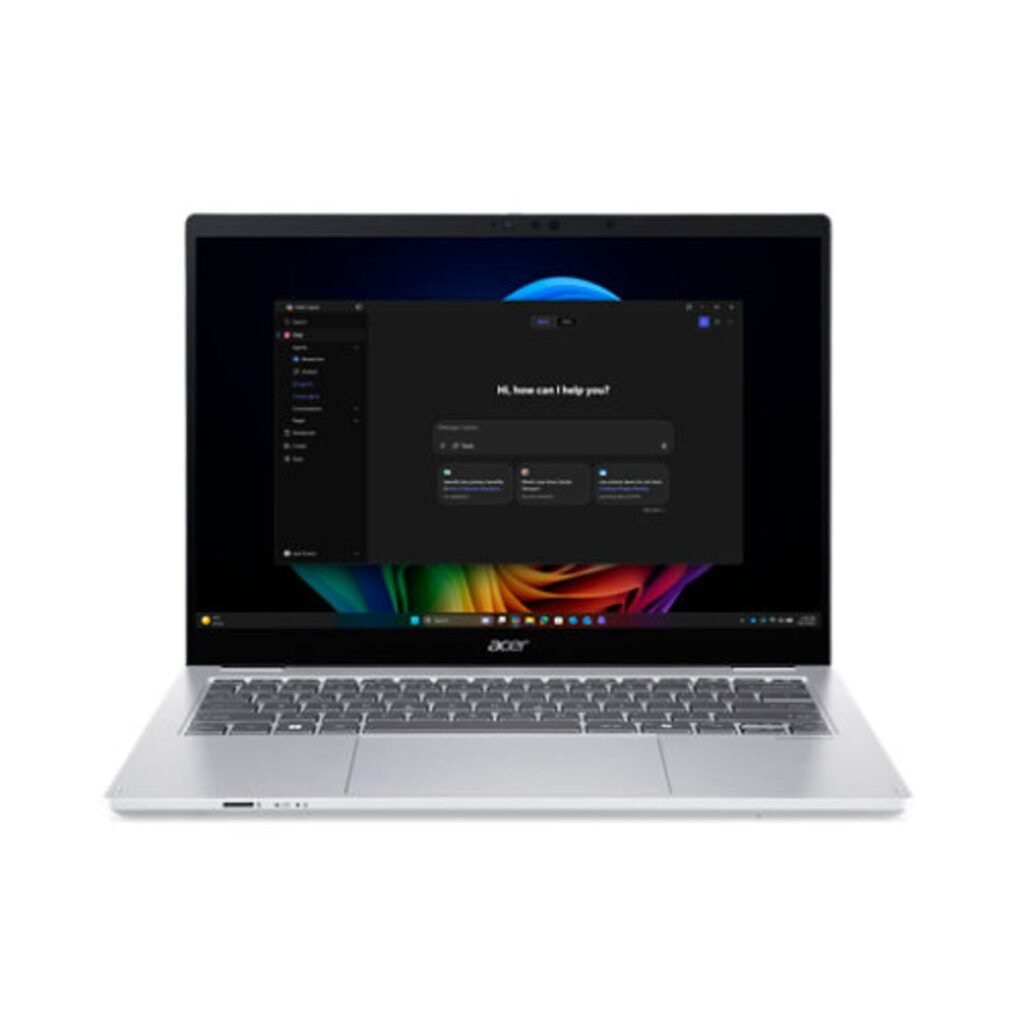 Acer TravelMate P4 Spin 14 AI Konwertowalny laptop | TMP414RN-56-TCO | Srebrny – NX.BVREH.001 — szczegóły
