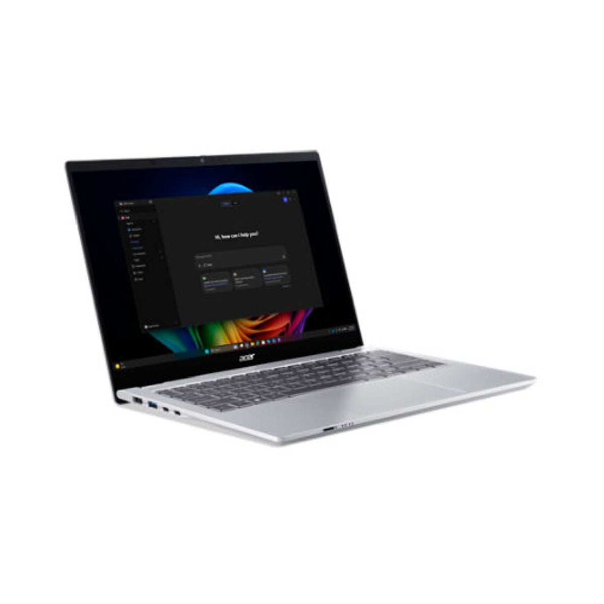 Acer TravelMate P4 Spin 14 AI Konwertowalny laptop | TMP414RN-56-TCO | Srebrny – NX.BVREH.002 – ujęcie 3